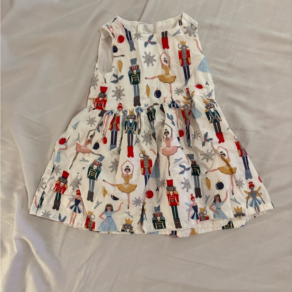 Festive Nutcracker Print Dress